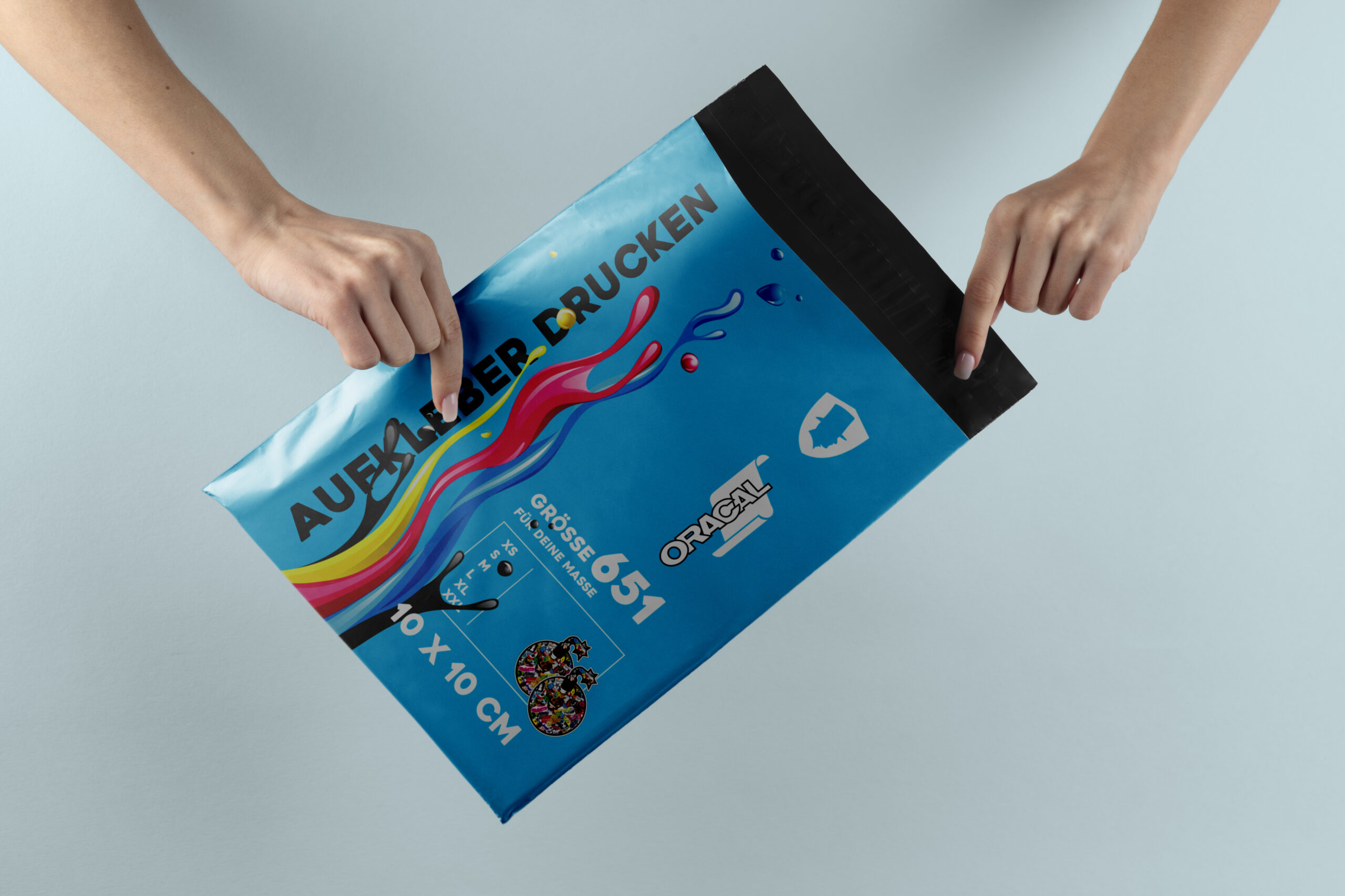 Aufkleber Drucken 10 x 10 cm