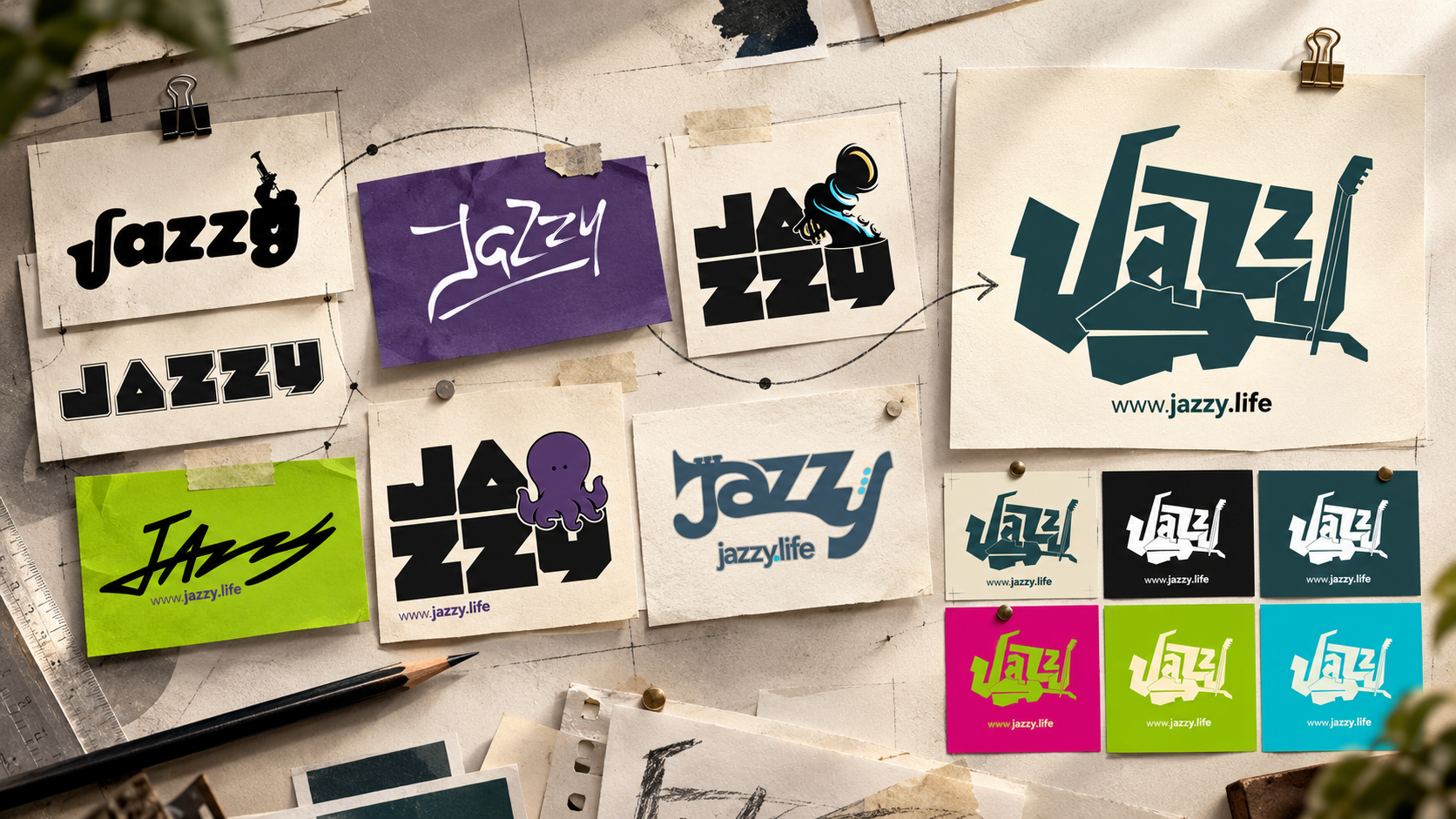 Logoentwicklung und Branding für Jazzy Life